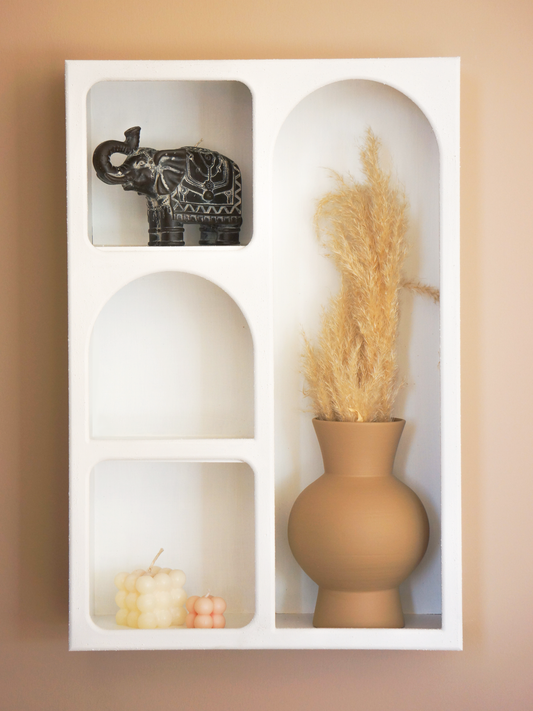 Alçı Görünümlü Duvar Rafı/Niş.