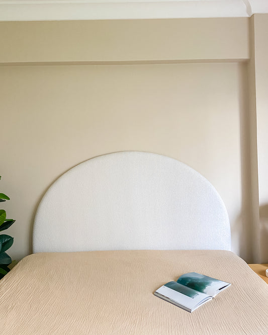 Bukle Kumaş Yatak Başlığı.