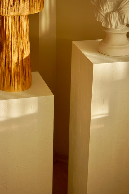 Alçı Görünümlü Beyaz Sütun.