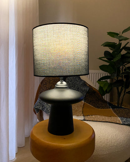 Mushroom Siyah Abajur.